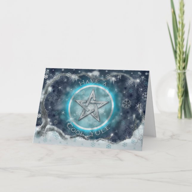 Cartão De Festividades Cool Yule Card (Frente)