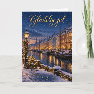 Cartão De Festividades Copenhague Nyhavn Feliz Natal