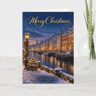 Cartão De Festividades Copenhague Nyhavn Feliz Natal