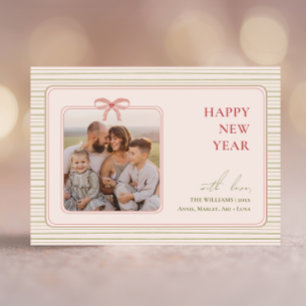 Cartão De Festividades Coquete Grandmillennial Feliz Ano Novo Foto