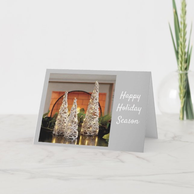 CARTÃO DE FESTIVIDADES COR "BOSS" DE HOLIDAY DE NATAL (Frente)