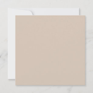 Cartão De Festividades Cor da Tendência - Placa de Feriado Plana de Taupe