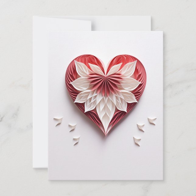 Cartão De Festividades Coração 0006 (Frente)