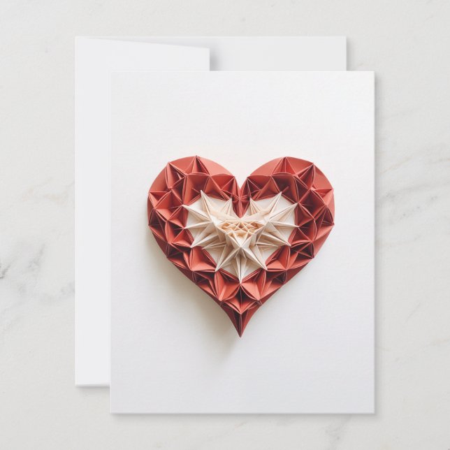 Cartão De Festividades Coração 0011 (Frente)