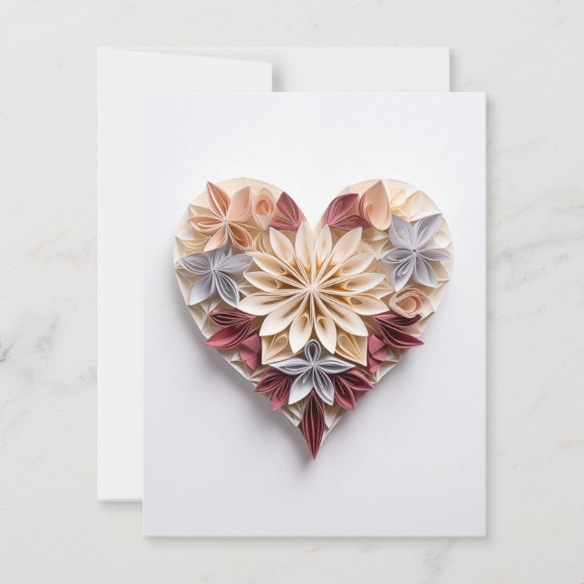 Cartão De Festividades Coração 0068 (Frente)