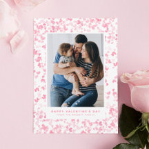 Coração-d'água Cor-de-rosa-branca com amor Dia de 