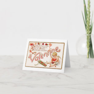 Cartão De Festividades Coração De Encaminhamento Cupido Para Minha Placa