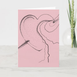 Cartão De Festividades coração derretido