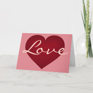 Cartão De Festividades Coração do amor - dentro vazio