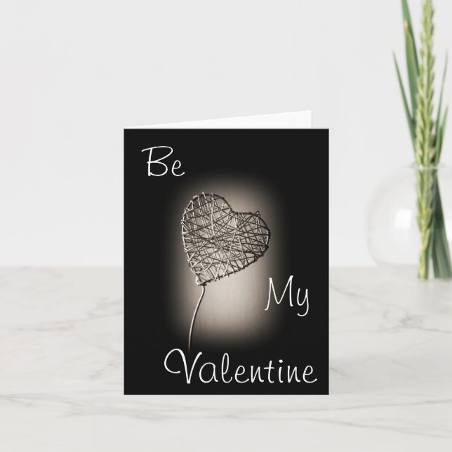 Cartão De Festividades coração do dia de os namorados (Frente)