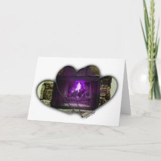 Cartão De Festividades Coração e Coração