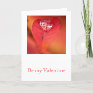 Cartão De Festividades Coração Folha