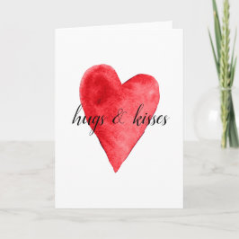 Cartão De Festividades Coração Vermelho