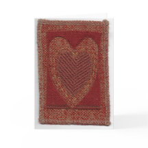 Coração vermelho escuro