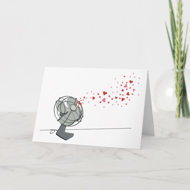 Cartão De Festividades corações (Frente)