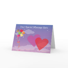 Corações & balões românticos da noite