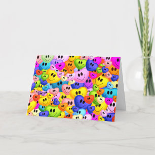 Cartão De Festividades Corações Coloridos Feliz Dia dos Namorados