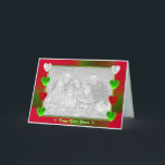 Cartão De Festividades Corações de Férias Amplas (quadro fotográfico)<br><div class="desc">Um bonito modelo de quadro de cartas com corações de férias.</div>