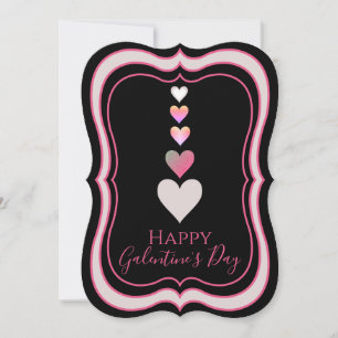 Cartão De Festividades Corações de Melhor Amiga do Dia das Galentines