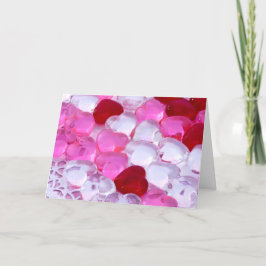 Cartão De Festividades Corações de vidro III