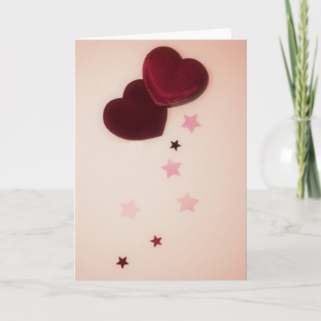 Cartão De Festividades Corações do amor (Frente)