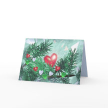 Corações e Pinos Feriados