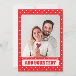 Cartão De Festividades Corações Feliz Dia dos Namorados Padrão de Amor Mo