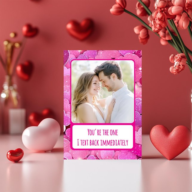 Cartão De Festividades Corações Rosa Roxo - Eu Respondo a Mensagem Imedia (Criador carregado)