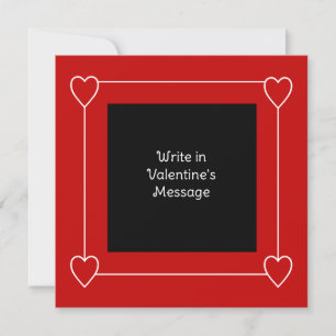 Cartão De Festividades Corações Simples Mensagem do Dia dos Namorados par