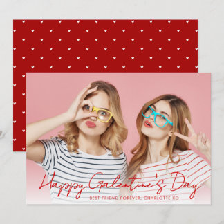 Cartão De Festividades Corações Simples Modernos Feliz Dia da Gelantina F