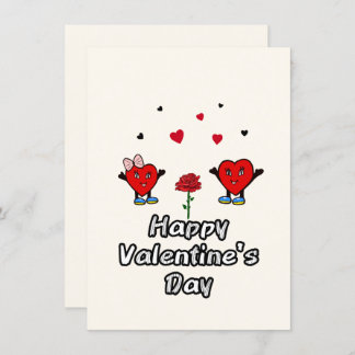 Cartão De Festividades Corações vermelhos fofos