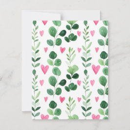 Cartão De Festividades Corda de Corações