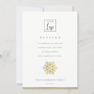 CARTÃO DE FESTIVIDADES CORDAS DOURADOS DA LUZ DO FLOCO DE NEVE DO FALSO