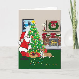 Cartão De Festividades corgi de galês