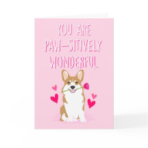 Corgi Valentine's Day Card