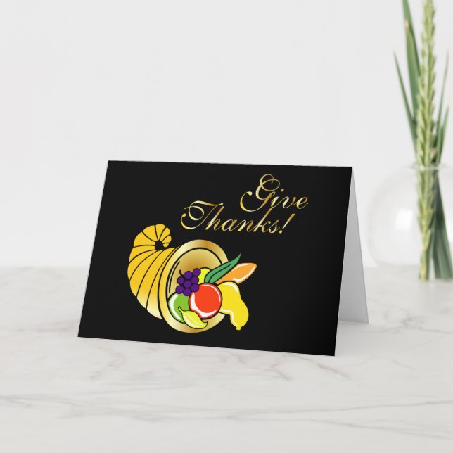 Cartão De Festividades Cornucopia (Frente)