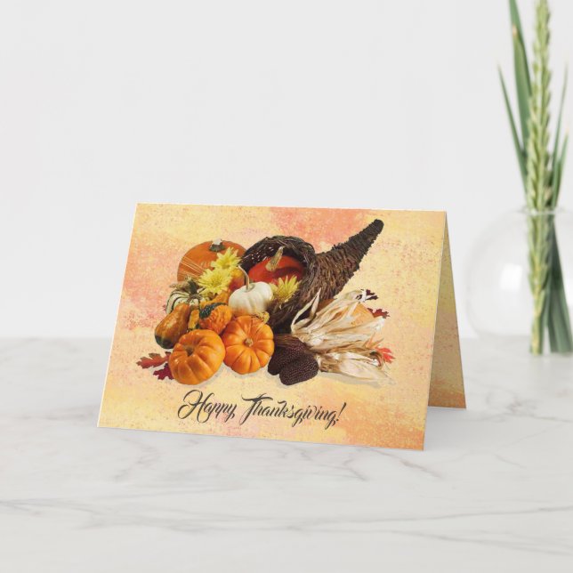 Cartão De Festividades Cornucopia 2 (Frente)