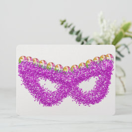 Cartão De Festividades Coroa da rainha da Máscara de Purim Esther