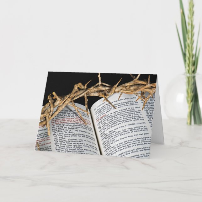 Cartão De Festividades Coroa De Cornos (Frente)