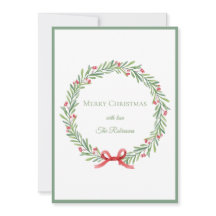 Coroa de Natal Alegre com Letra Elegante