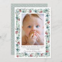 Coroa de Verduras Bebê Está Frio Fora Foto