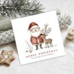 Cartão De Festividades Corporação de Natal Mínimo de Natal do Whimsical<br><div class="desc">Surpreenda e traga alegria aos próximos e torne a celebração inesquecível. Para mais personalização,  clique no link "personalizar mais" e use nossa ferramenta design para modificar esse modelo.</div>