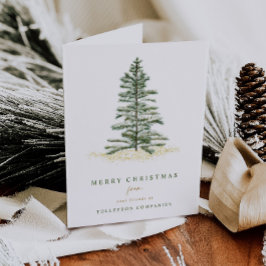 Cartão De Festividades Corporação Simples Evergreen, Árvore do Pinheiro M
