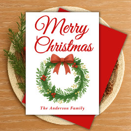 Cartão De Festividades Corrida de Natal Whimsso com Fita