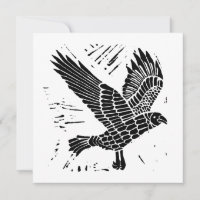 Corte de Raven Lino Voador Negro e Branco