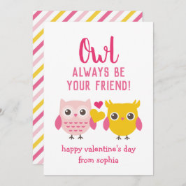 Cartão De Festividades Coruja Sempre É Seu Amigo, Crianças, Dias de os na