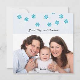 Cartão De Festividades Corujas de Natal Férias com Família Foto Agradecim