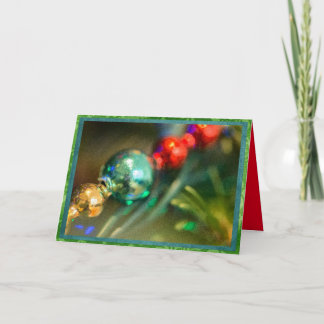 Cartão De Festividades Costa festiva do garland. do Natal