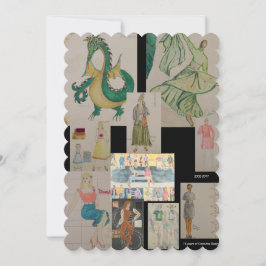 Cartão De Festividades Costume Design: A Timelime Greeting Card