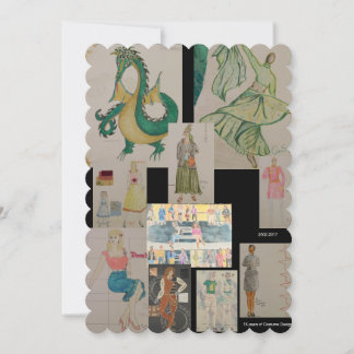 Cartão De Festividades Costume Design: A Timelime Greeting Card